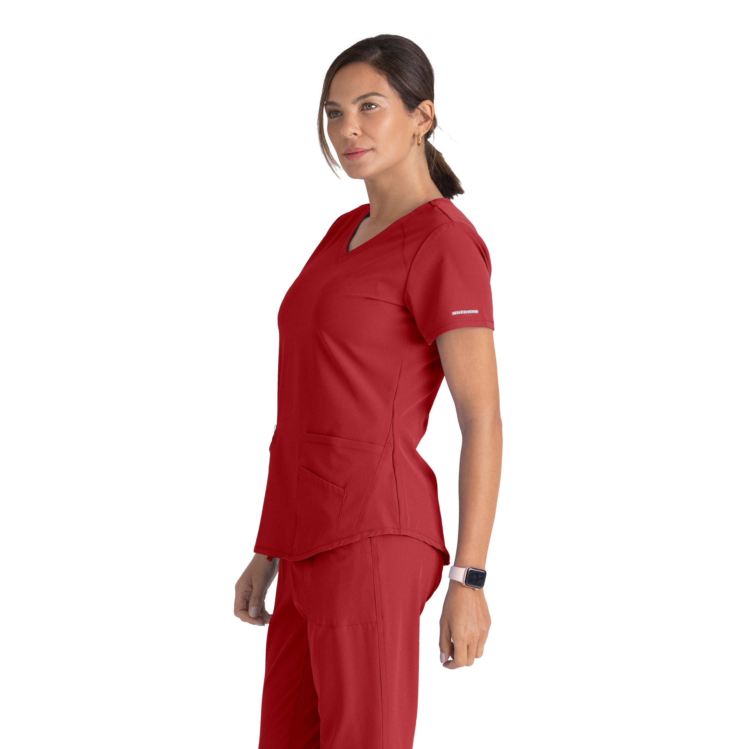 Skechers Women s Breeze Top SK101 in True Red Uniform Village